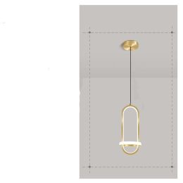 Modern Simple Led Bedroom Bedside Chandelier Nordic Creative Personality