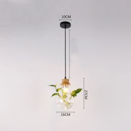 Bar Dining Room Glass Water Plant Aquarium Bedside Personality Chandelier